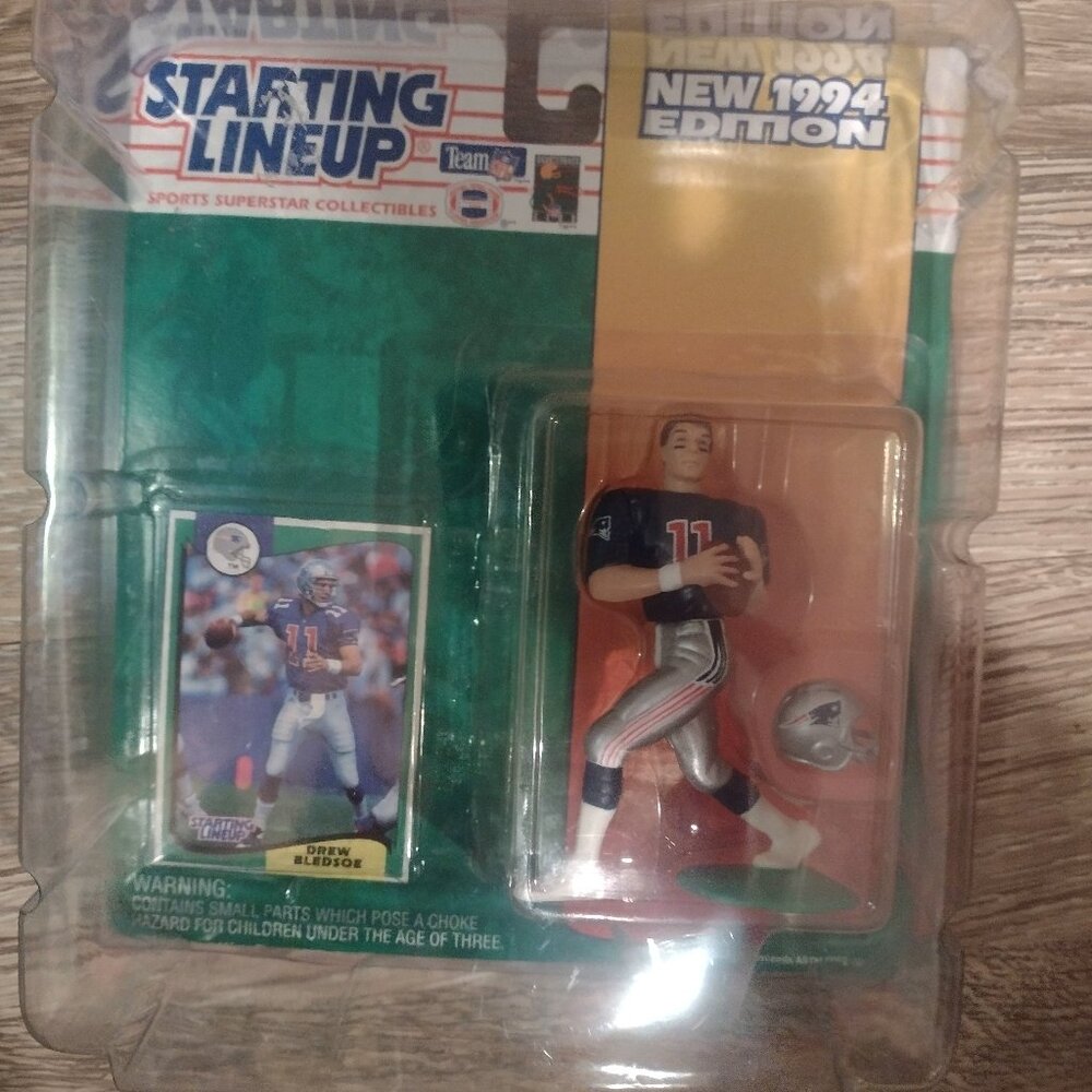 Vintage Drew Bledsoe NFL New England Patriots Starting Lineup figure